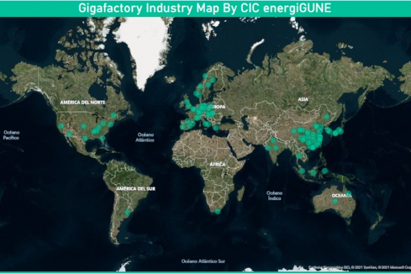 World map of Gigafactories